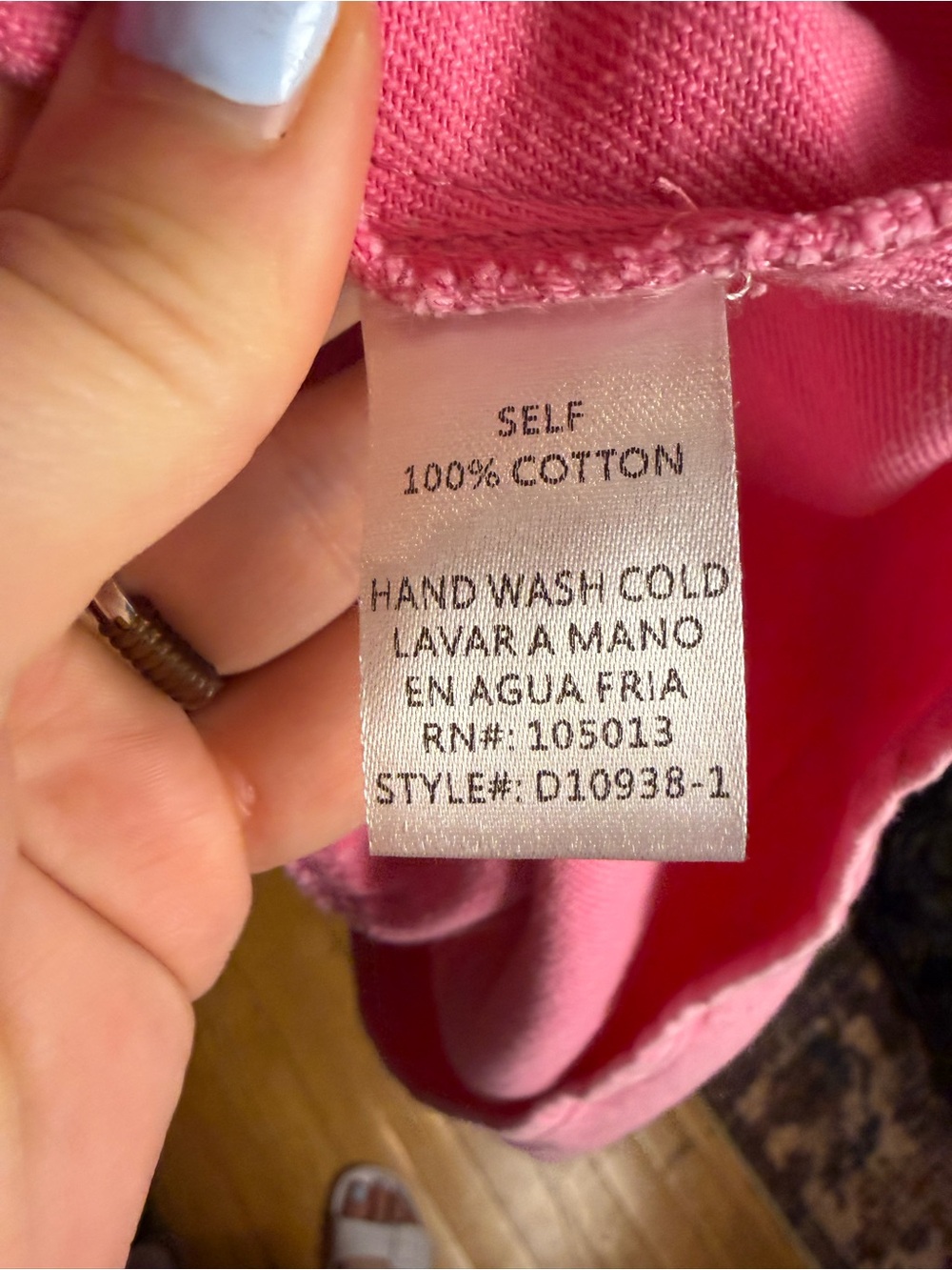 Andrée By Unit Pink Denim Tiered Shirt Dress Button Front Long Sleeve M - Picture 7 of 11